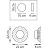 Бра LIGHTSTAR CELESTA 809013 LED 6W LM 3000K хром/коньячный