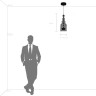Люстра LIGHTSTAR BELLE 814002 LED 1х8W 3000K алюминий/мультиколор