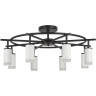 Люстра LIGHTSTAR RULLO 8х50W GU10 черный/белый LR7183680