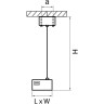 Подвесное питание для трехфазного трека LIGHTSTAR Barra 504296