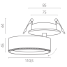 Светильник встраиваемый LIGHTSTAR ALTA PRO A5636RS